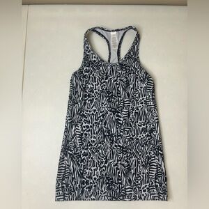 Ivivva By Lululemon Zebra Print Racerback Tank Size 7
